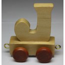 Jouet en bois - Petit Train de Lettres - Lettre 