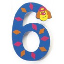 Jouet en bois - Prénom de porte alphabet -- Chiffre 